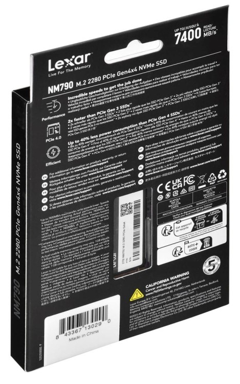 Dysk SSD Lexar NM790 2TB M.2 PCIe NVMe