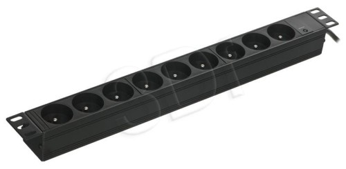 Listwa zasilająca A-LAN PZ09 (9 x UTE; 16 A (3680 W); 1,8m; kolor czarny)