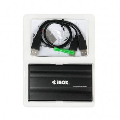 Obudowa IBOX HD-01 ZEW. 2,5" USB 2.0 IEU2F01 (2.5"; USB 2.0; Aluminium; kolor czarny)