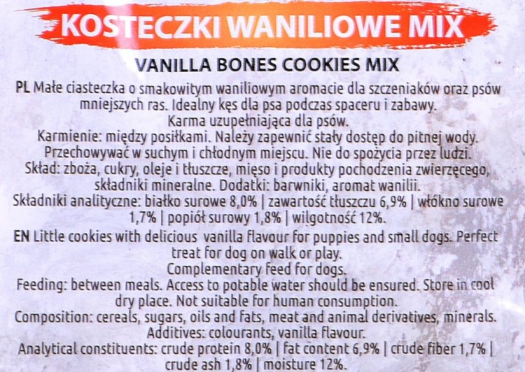 Maced Ciastka Kostka Wanilia Mix - przysmak dla psa - 1 kg
