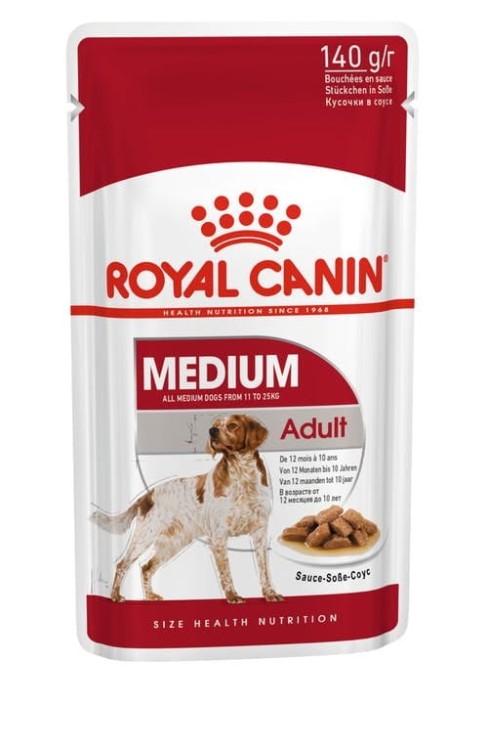 ROYAL CANIN SHN Medium Adult w sosie - mokra karma dla psa dorosłego - 10x140 g