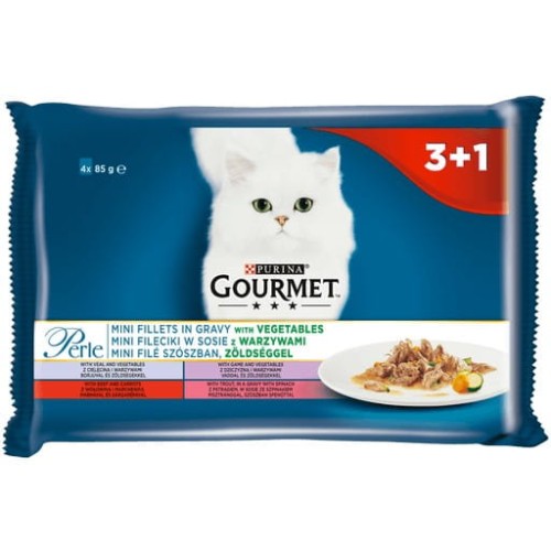 GOURMET Perle - karma dla kota - 4 x 85g