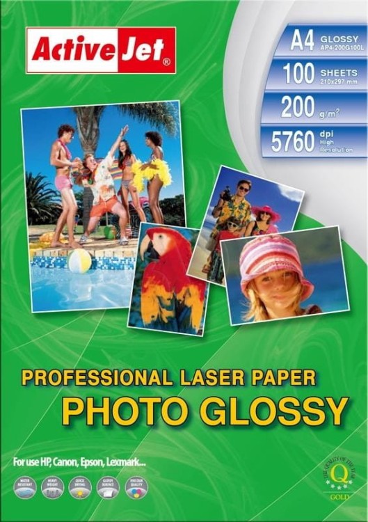 Activejet AP4-200G100L Papier fotograficzny błyszczący (A4; 100 szt.)