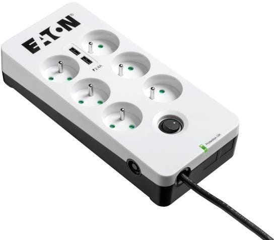 Listwa przeciwprzepięciowa EATON PB6UF (6 x UTE; 10 A; kolor biały)