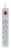 Listwa przeciwprzepięciowa Activejet 5gn/5m/cz (10A; 2300W) 5m; kolor szary