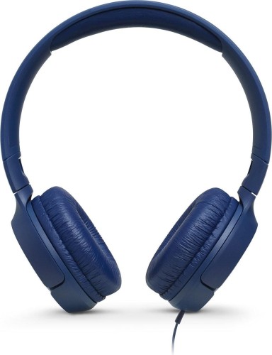 Słuchawki JBL Tune 500 (niebieskie, nauszne; z wbudowanym mikrofonem)