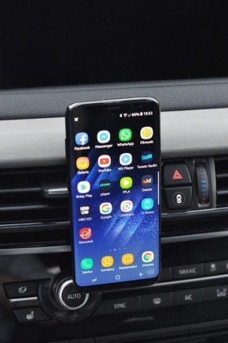 Uchwyt elastyczny na telefon IBOX ICH8 (kolor czarny)