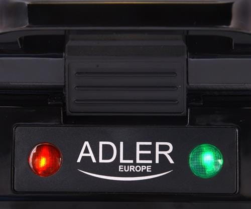 Gofrownica Adler AD 3036 (1500W; kolor srebrny)