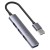 UNITEK HUB USB-A 1XUSB-A 5 GBPS, 3XUSB-A 2.0 ALU