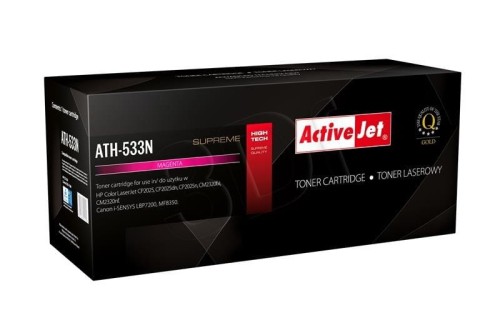 Activejet ATH-533N Toner (zamiennik HP 304A CC533A, Canon CRG-718M; Supreme; 3200 stron; czerwony)