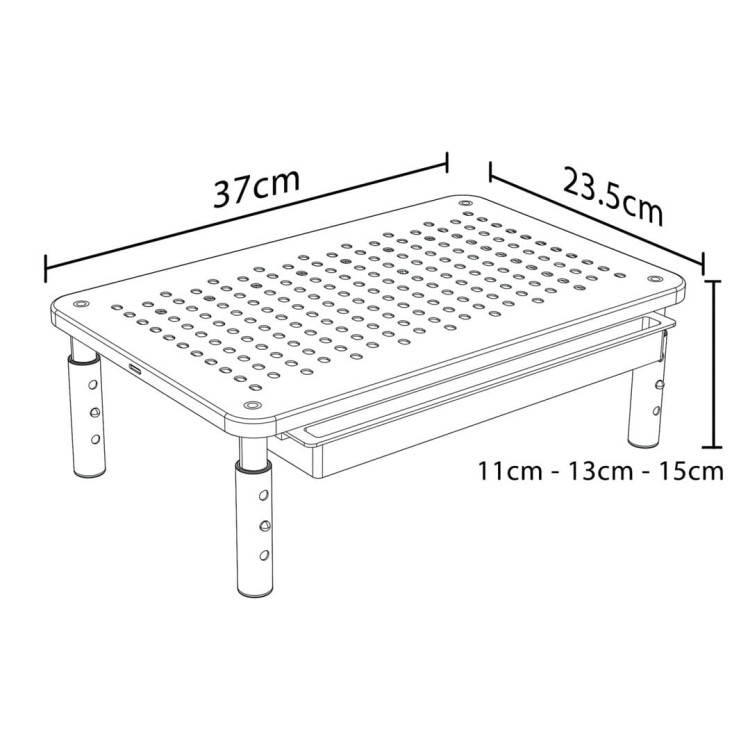 MACLEAN PODSTAWKA POD MONITOR, LAPTOP, DRUKARKĘ, 13-32" MC-946