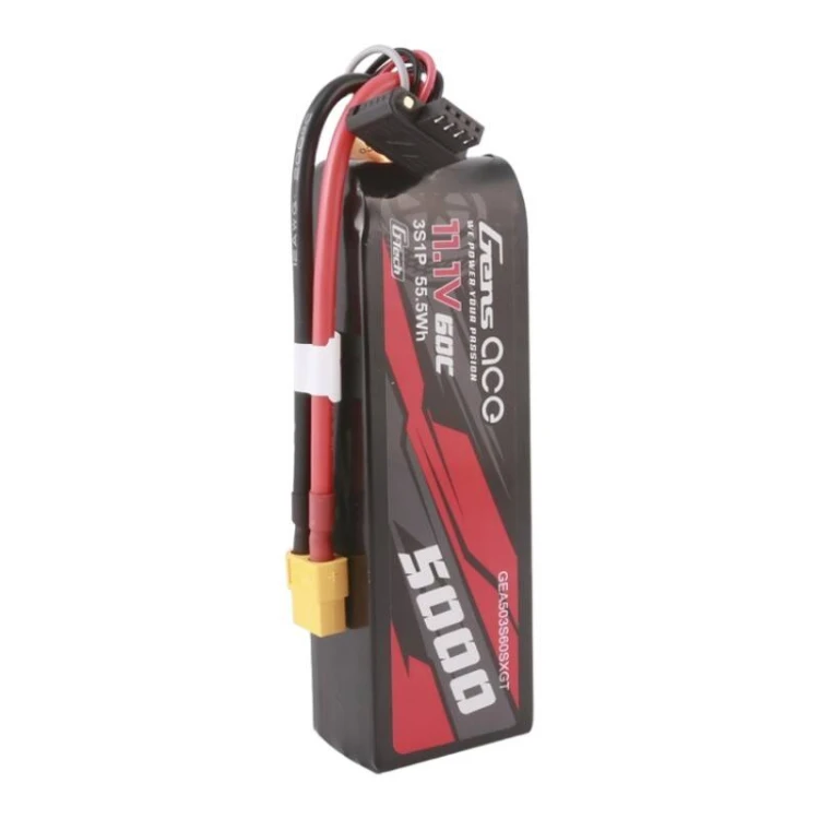 Akumulator Gens ace G-Tech 5000mAh 11.1V 60C 3S1P Lipo With XT60 Plug