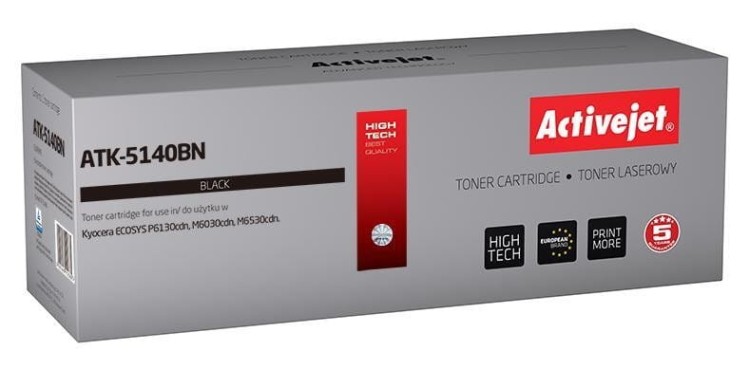 Activejet ATK-5140BN Toner (zamiennik Kyocera TK-5140K; Supreme; 7000 stron; czarny)