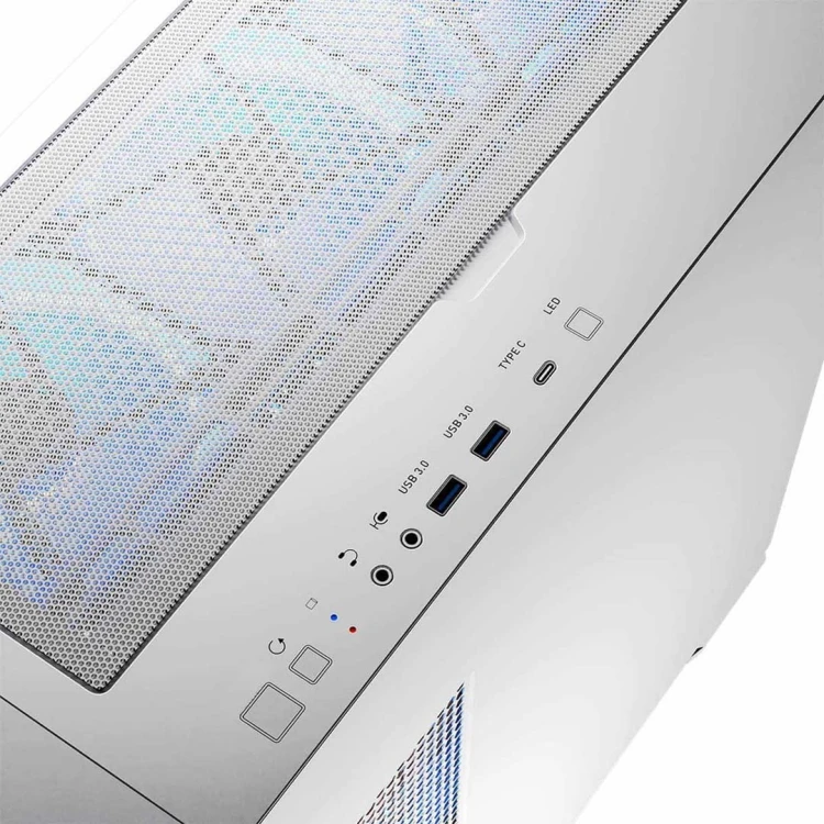 MODECOM OBUDOWA HORIZON ARGB FLOW MIDI USB TYPE -C BIAŁA