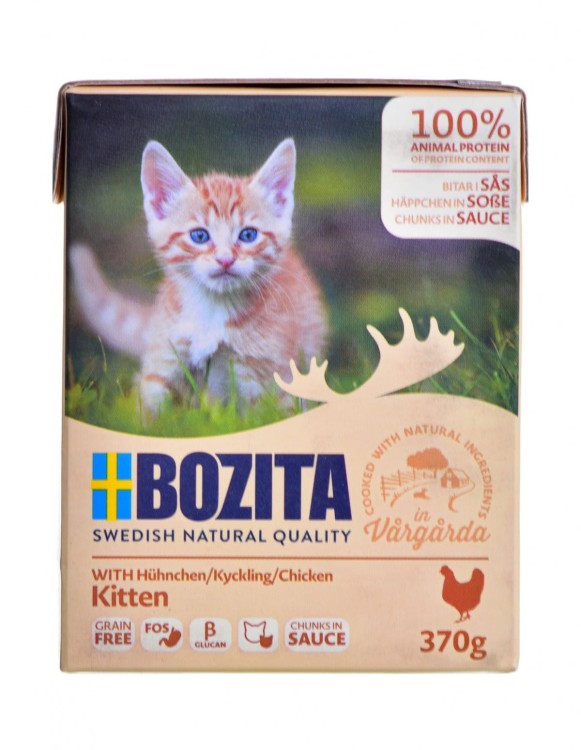 BOZITA Chunks in sauce - mokra karma dla kociąt - 370g