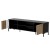 Szafka RTV MERCI 180x40x53,5 czarny/dąb artisan