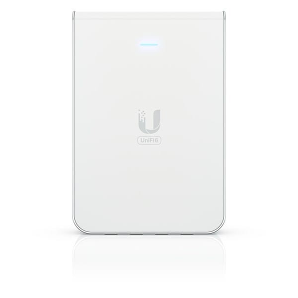 Acces Point Wi-Fi  6 Ubiquiti UniFi U6 In-Wall 2.4GHz(2x2)/5GHz(4x4)/6GHz(–) PoE+/PoE 4x1G 1x2,5G