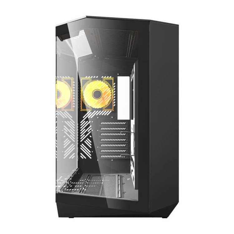 Obudowa komputerowa Darkflash DY470 4 wentylatory (czarna)