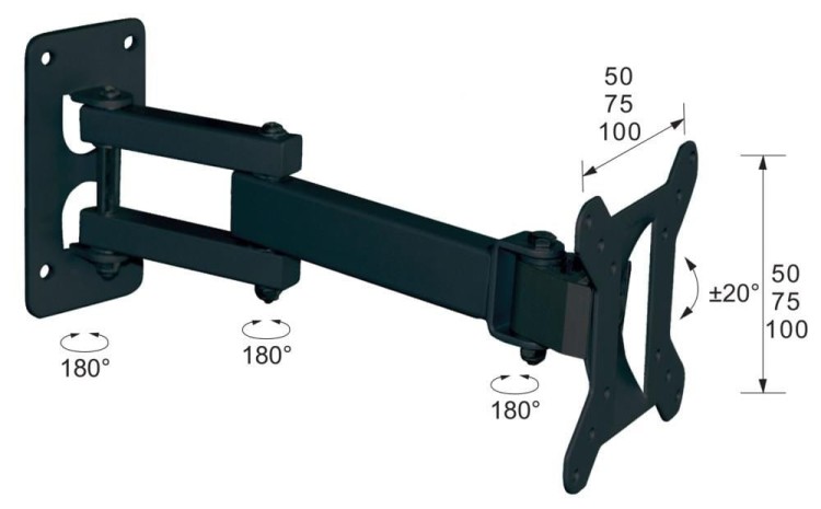 Uchwyt ścienny do telewizora Libox Ateny LB-200 (ścienne; 17" - 32"; max. 25kg)