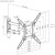 MACLEAN UCHWYT DO TV LUB MONITORA, UNIWERSALNY, MAX VESA 400X400, 23-55", 30KG, CZARNY MC-701N