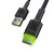 GREEN CELL KABEL KABGC06 GC RAY USB - USB-C 120CM, ZIELONY LED, SZYBKIE ŁADOWANIE ULTRA CHARGE, QC 3.0