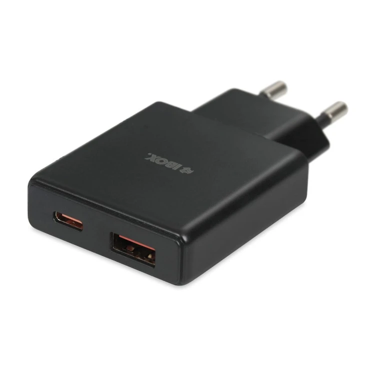 IBOX ŁADOWARKA UNIWERSALNA C-43 GAN PD30W SLIM USB A+C BLACK
