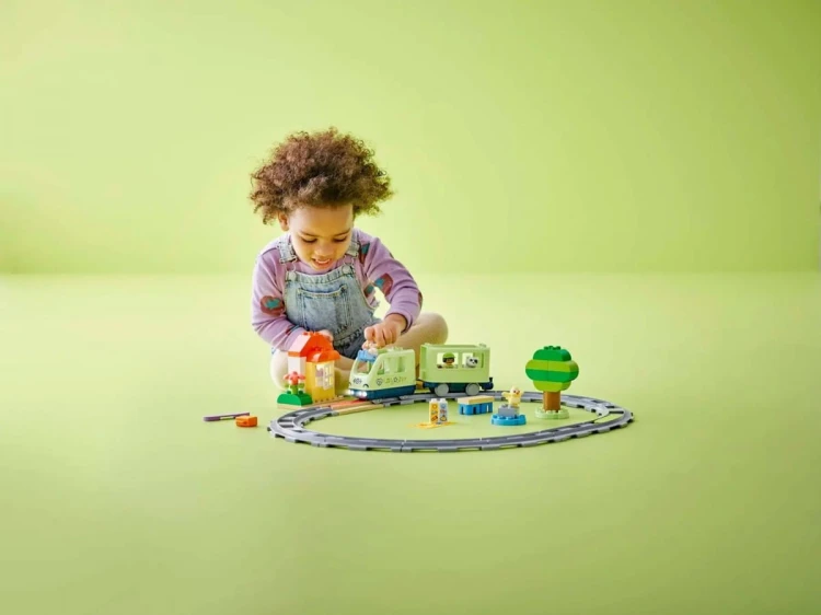 LEGO DUPLO TOWN 10427 Most i Tory Kolejowe - Zestaw Rozszerzający