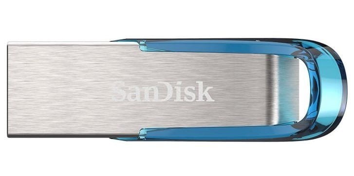 DYSK SANDISK USB 3.0 ULTRA FLAIR 64GB NIEBIESKI  150MB/s