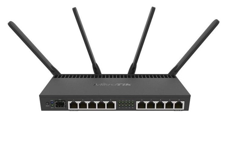 Router WiFi 5 Mikrotik RB4011iGS+5HacQ2HnD-IN 2,4GHz(2x2)/5GHz(4x4) 11p