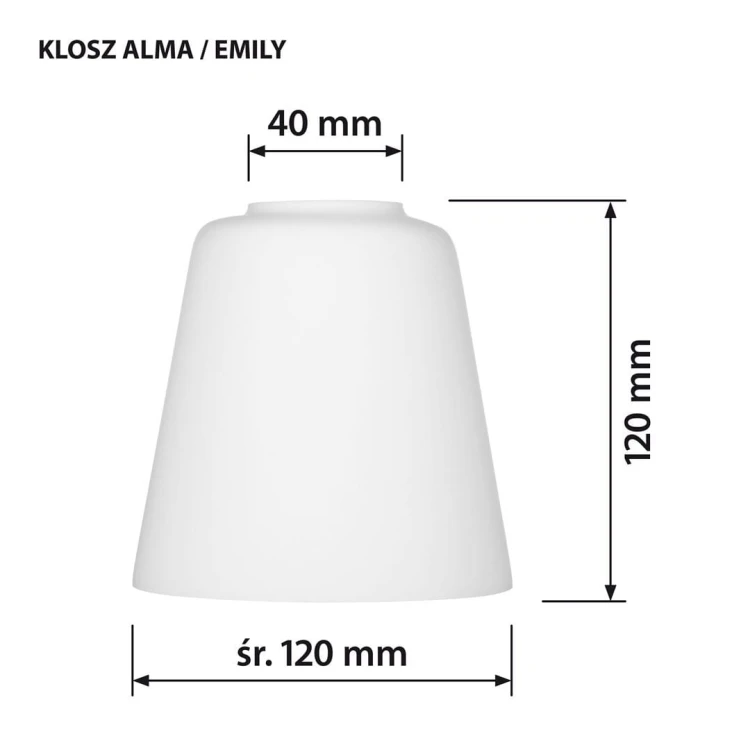 Kinkiet Activejet AJE-ALMA 1P E27 1x40W