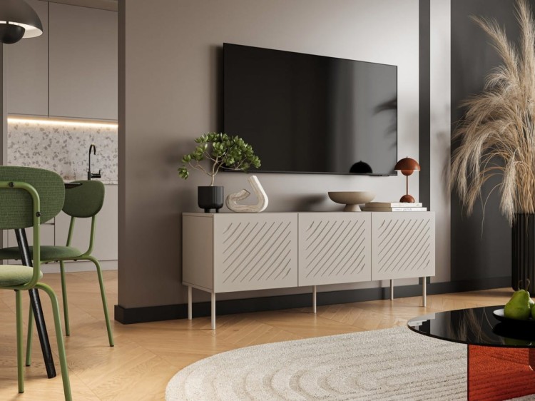 Szafka RTV SIENA 150,5x40x60 kaszmir mat