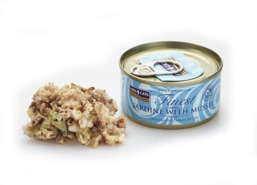 Fish4Cats Finest Sardynka z Omułkiem Zielonym 70g