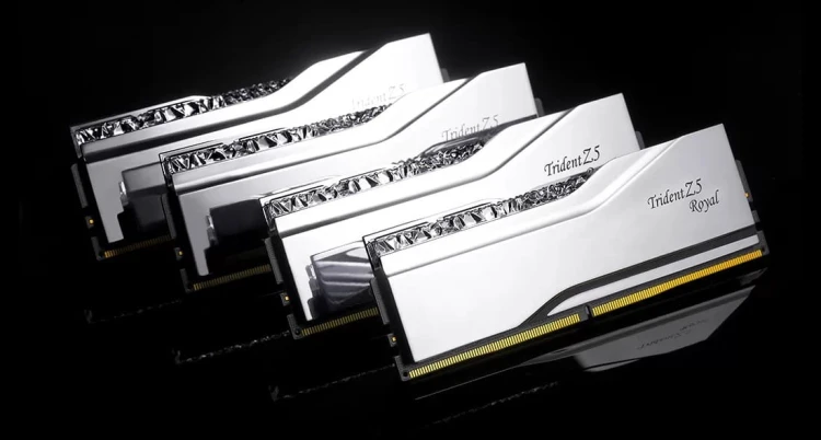 G.SKILL TRIDENT Z5 ROYAL RGB DDR5 2X16GB 6000MHZ CL28 SILVER F5-6000J2836G16GX2-TR5S