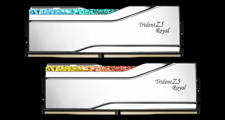 G.SKILL TRIDENT Z5 ROYAL RGB DDR5 2X16GB 6000MHZ CL28 SILVER F5-6000J2836G16GX2-TR5S