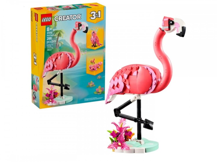 LEGO CREATOR 31170 Dzikie zwierzęta: różowy flaming