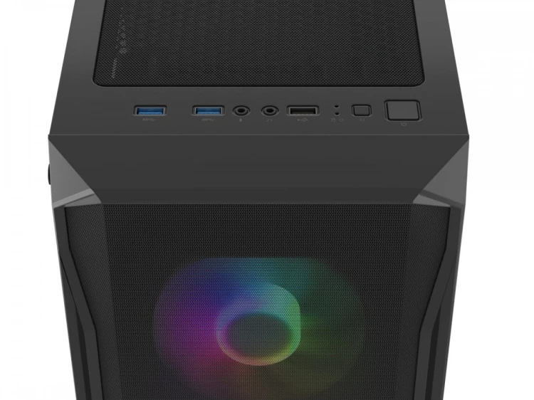 FURY OBUDOWA KOMPUTEROWA FURY SHOBO SH4F RGB MIDI Z OKNEM CZARNA