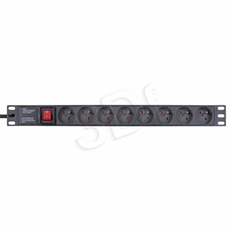 Listwa przeciwprzepięciowa A-LAN PZ081U3M (8 x UTE; 16 A (3680 W); 3m; kolor czarny)