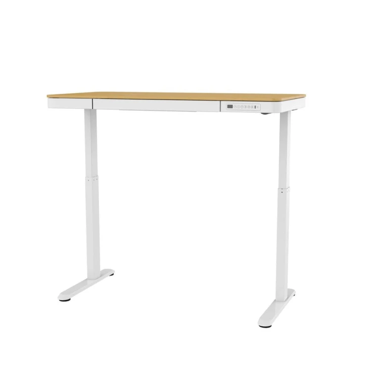 Biurko ACTIVEJET z elektryczną regulacją wysokości 140x70 ET119W-C biały/dąb