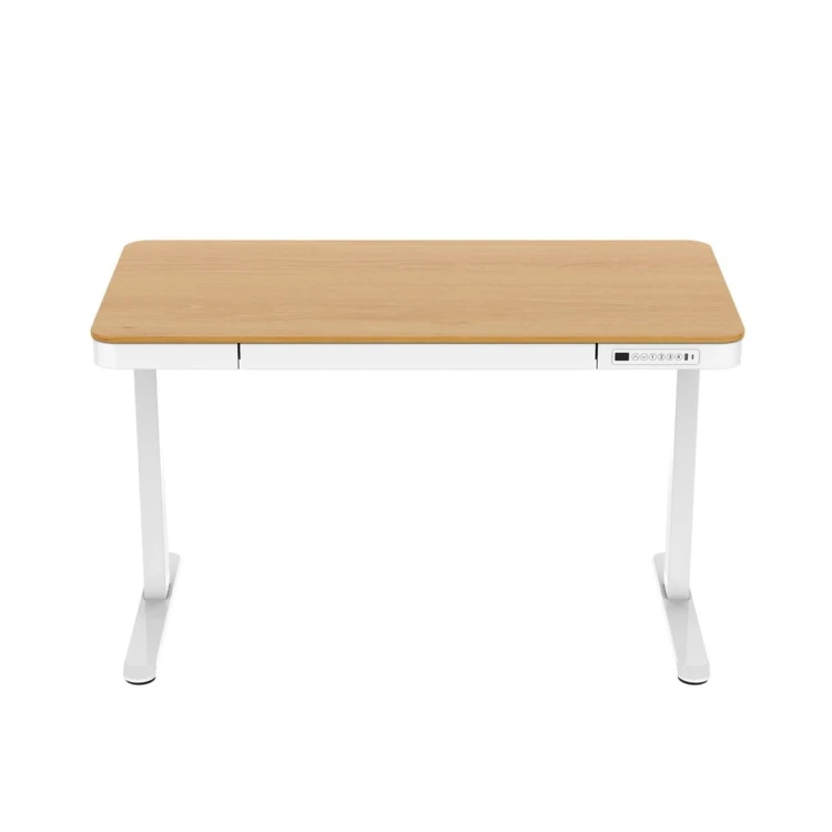 Biurko ACTIVEJET z elektryczną regulacją wysokości 140x70 ET119W-C biały/dąb
