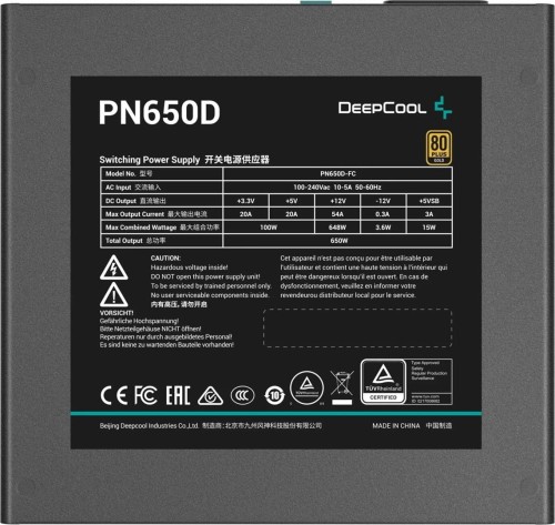 Zasilacz Deepcool PN650D 650w Gold Direct