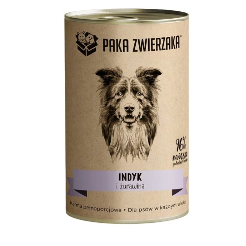 Paka Zwierzaka Indyk i żurawina 400g