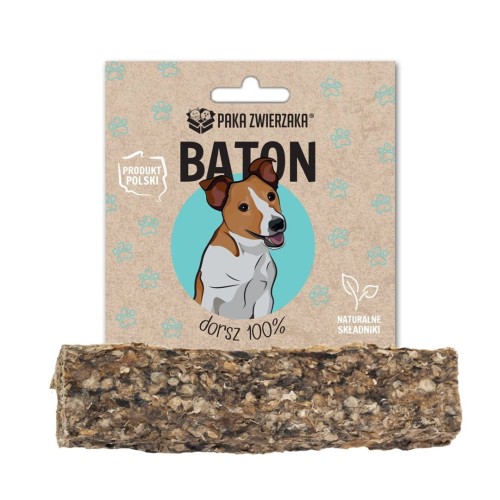 Paka Zwierzaka baton dorsz 100% 28g