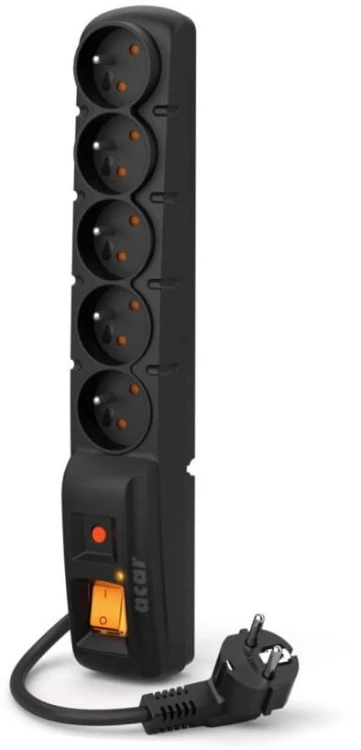Listwa zasilająca Acar F5 PRO (3m ; czarny)
