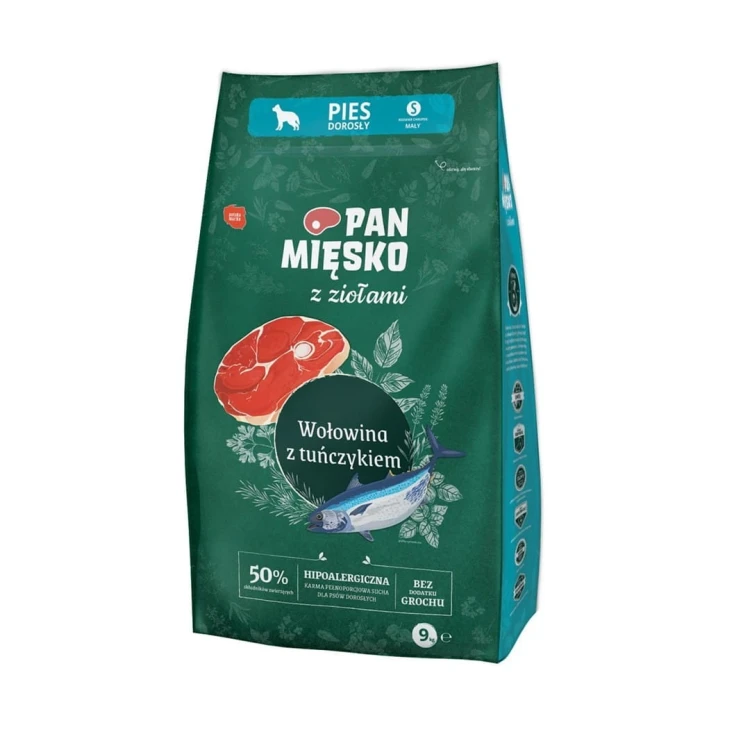 Pan Mięsko Wołowina z tuńczykiem (dorosły) S 9kg