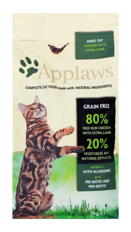 APPLAWS CAT Kurczak i Jagnięcina - karma dla kotów z wysoką zawartością mięsa - 2kg