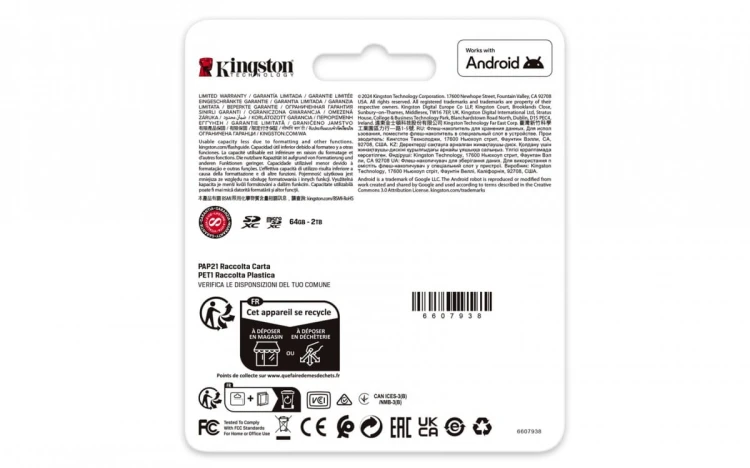 KINGSTON microSDXC Canvas Go Plus 64GB + Adapter