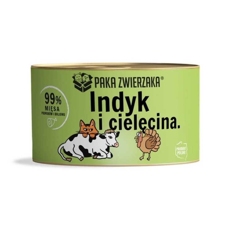Paka Zwierzaka Indyk z cielęciną 200g