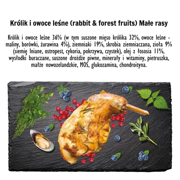 Paka Zwierzaka Seventh Heaven Królik z owocami leśnymi ''S'' 9kg
