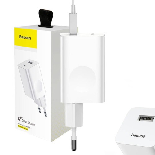 Ładowarka sieciowa Baseus Charging Quick Charger, USB, QC 3.0, 24W (biała) 1
