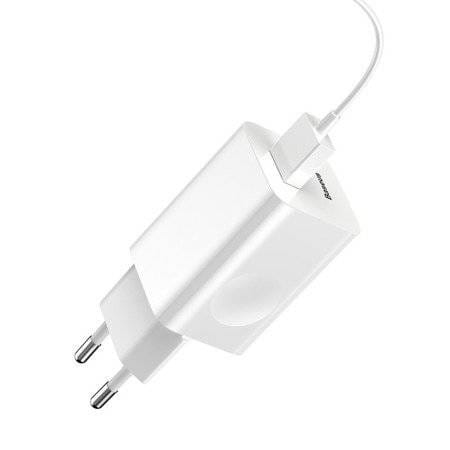 Ładowarka sieciowa Baseus Charging Quick Charger, USB, QC 3.0, 24W (biała) 3